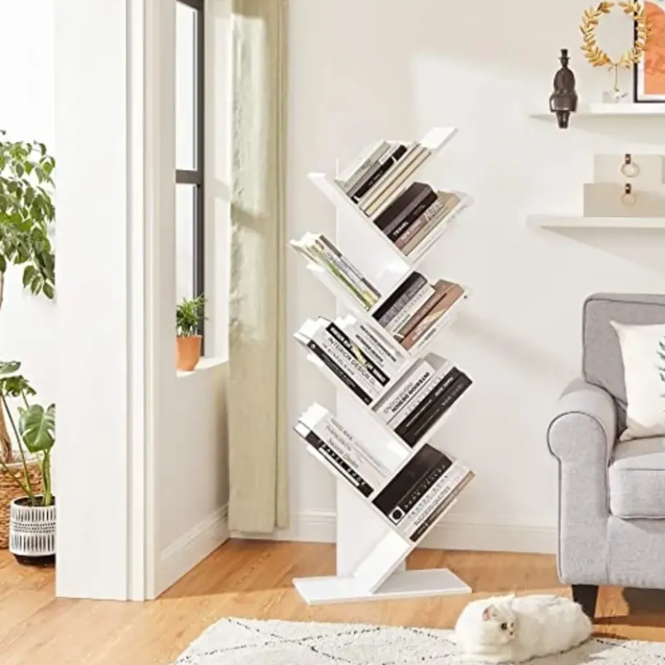 Vasagle Vintage Boekenkast - Boekenplanken - Opbergruimte Voor Boeken