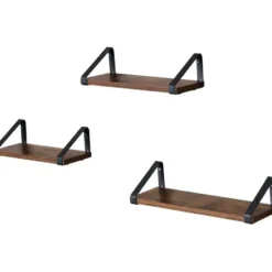 Vasagle - Wandplanken- Set van 3 - 44,2 x 15,6 x 8,2 cm