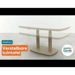 VDG Bilbao/Welton verstelbare rope stoel-bank loungeset - Latte/Teak