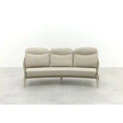 VDG Bilbao 3-zits rope loungebank - Latte/Teak