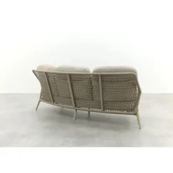 VDG Bilbao 3-zits rope loungebank - Latte/Teak