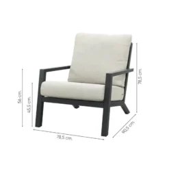 VDG Boston loungestoel - Antraciet