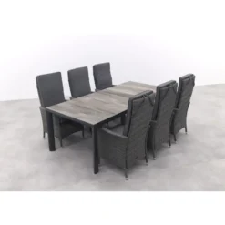 VDG Darwin/Kings tuinset antraciet - 220x100 cm