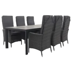 VDG Darwin/Kings tuinset antraciet - 220x100 cm