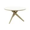 VDG Dublin ronde tuintafel Ø120 cm. - Latte