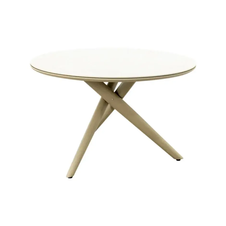 VDG Dublin ronde tuintafel Ø120 cm. - Latte