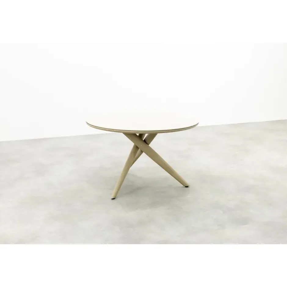 VDG Dublin ronde tuintafel Ø120 cm. - Latte