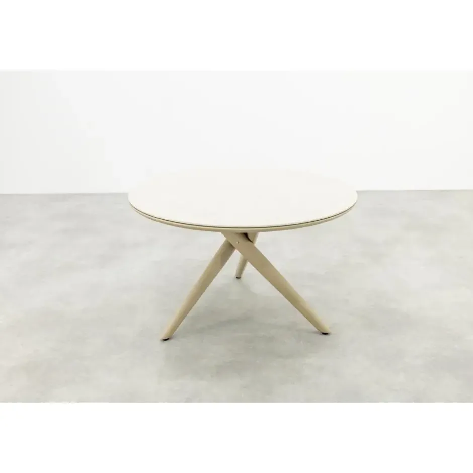 VDG Dublin ronde tuintafel Ø120 cm. - Latte