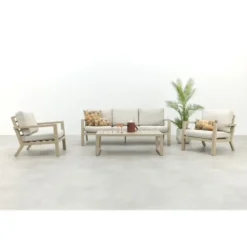 VDG Hugo stoel-bank loungeset - Latte/Beige