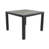 VDG Kings tuintafel 100x100 cm. - Antraciet - Houtlook