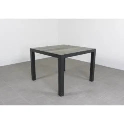 VDG Kings tuintafel 100x100 cm. - Antraciet - Houtlook