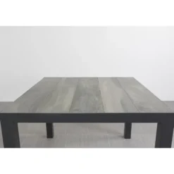 VDG Kings tuintafel 100x100 cm. - Antraciet - Houtlook