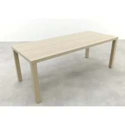 VDG Lena dining tuintafel aluminium 210x90 cm. - Latte
