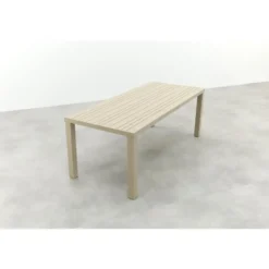 VDG Lena dining tuintafel aluminium 210x90 cm. - Latte