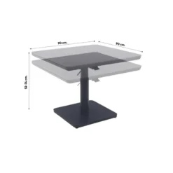 VDG Medina up&down tafel 90x90 cm