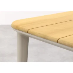VDG Ohio/Alaska tuinset - teak/aluminium - mokka -240x100 cm