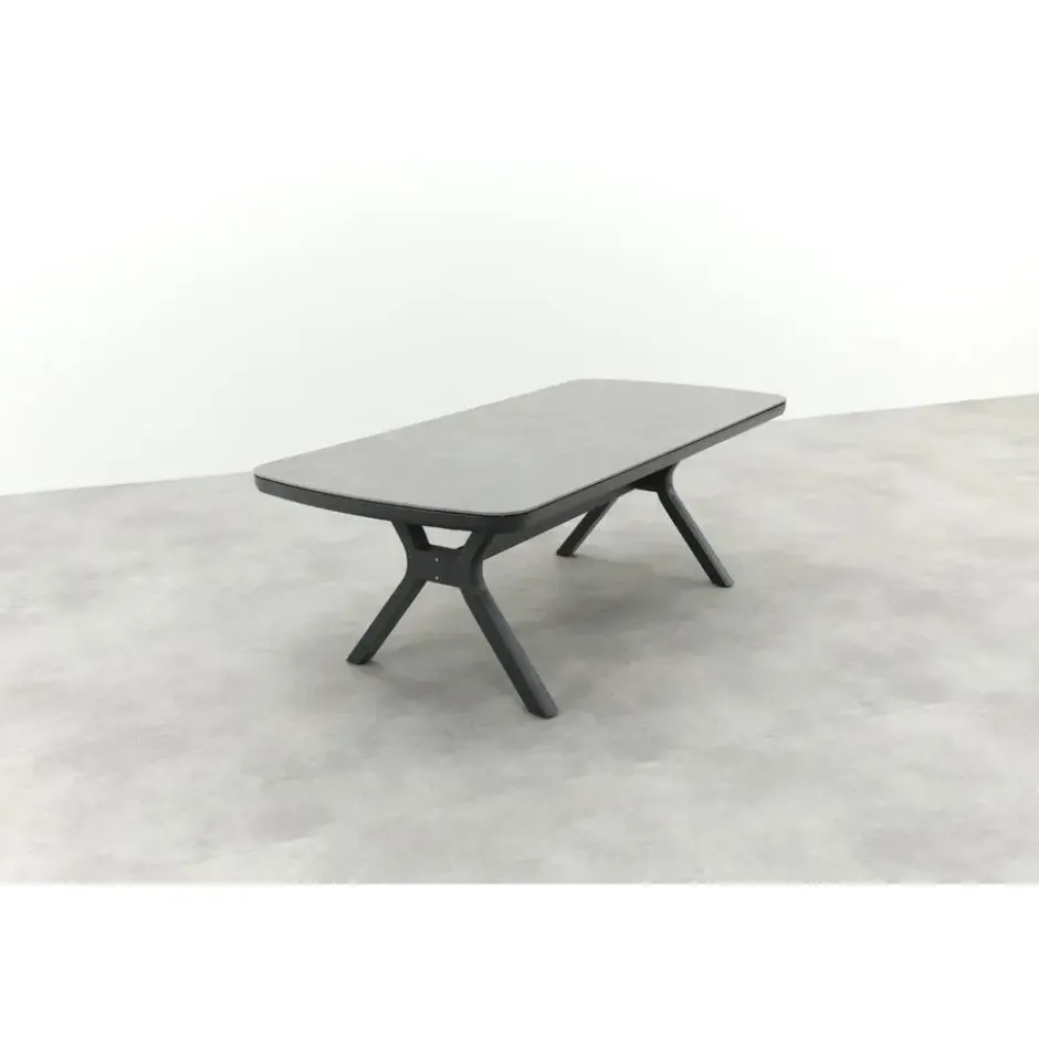 VDG Ponto dining tuintafel keramiek 220x100 cm. - Royal Grey