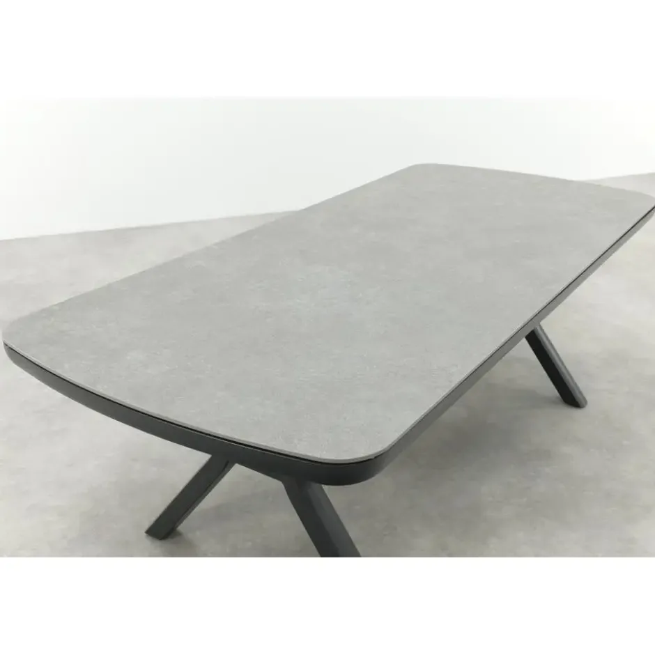 VDG Ponto dining tuintafel keramiek 220x100 cm. - Royal Grey