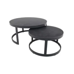 VDG Rhodos koffietafel - set van 2 - antraciet