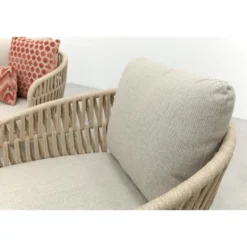 VDG Romeo rope stoel-bank loungeset - Latte