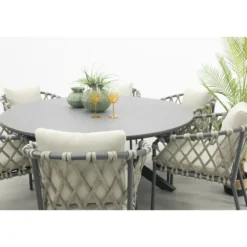 VDG Sara/Marena ronde tuinset Ø158 cm. (7-delig) - Antraciet