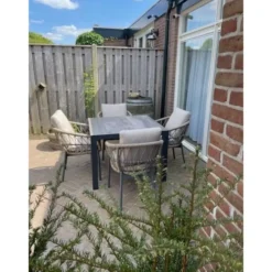 VDG Set van 6 - Julia dining tuinstoel - Antraciet