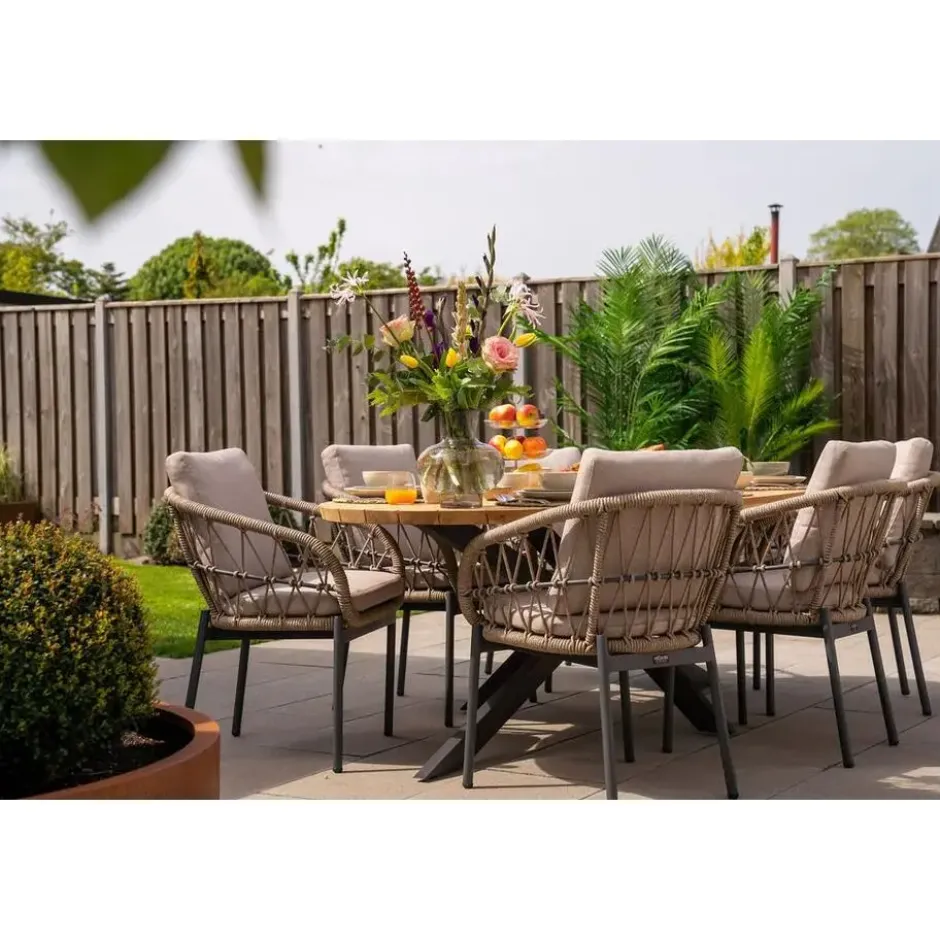 VDG Set van 4 - Julia dining tuinstoel - Antraciet