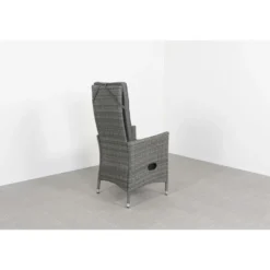 VDG Set van 6 - Timber wicker verstelbare tuinstoel - Organic Grey