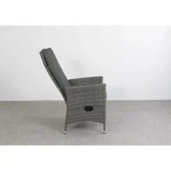 VDG Set van 6 - Timber wicker verstelbare tuinstoel - Organic Grey