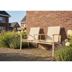VDG Tete-a-Tete aluminium tuinbank Felix- Latte