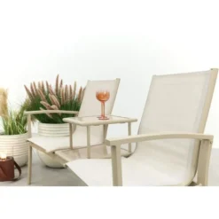 VDG Tete-a-Tete aluminium tuinbank Felix- Latte