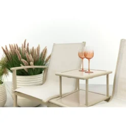 VDG Tete-a-Tete aluminium tuinbank Felix- Latte