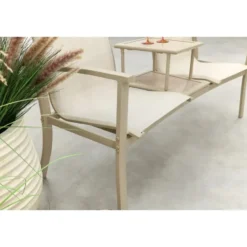 VDG Tete-a-Tete aluminium tuinbank Felix- Latte