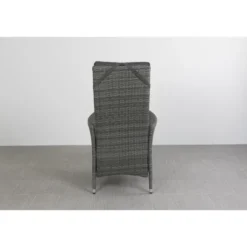VDG Timber wicker verstelbare tuinstoel - Organic grey