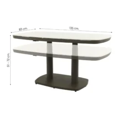 VDG Welton up&down verstelbare tuintafel - Terre
