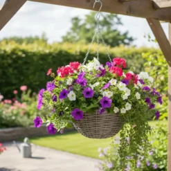 Vd Leeden Hangmand Wilg – D30 x H15 cm - gevlochten - hangend