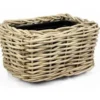 V/d Leeden Planten mand - rechthoekig - rotan - riet - 49x37x30cm