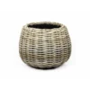 V/d Leeden Planten mand - rond - rotan - riet - 57x44cm - drypot