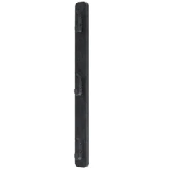 Verticale wandkapstok - met 3 haken - 6x67 cm - zwart
