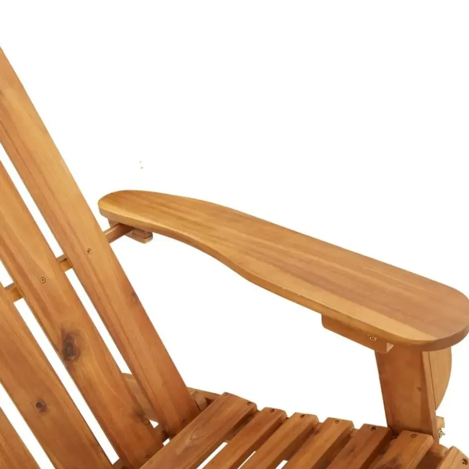vidaXL - Adirondack tuinstoel - Kussens - Bruin - Acaciahout - 75x84x90 cm