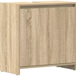vidaXL - Badkamerkast - Bruin - Bewerkt hout