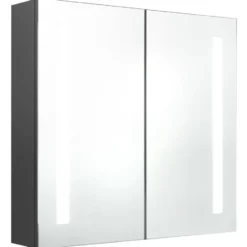 vidaXL - Badkamerkast - Grijs - MDF - 62 x 14 x 60 cm