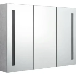 vidaXL - Badkamerkast - Grijs - MDF - 89 x 14 x 62 cm
