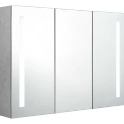 vidaXL - Badkamerkast - Grijs - MDF - 89 x 14 x 62 cm
