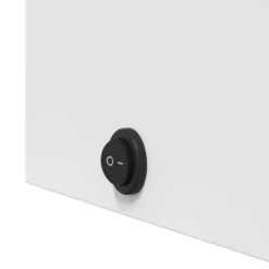 vidaXL - Badkamerkast met spiegel en LED gebogen 42x13x70 cm wit