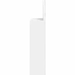 vidaXL - Badkamerkast met spiegel en LED gebogen 42x13x70 cm wit