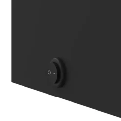 vidaXL - Badkamerkast met spiegel en LED 60x13x52 cm zwart
