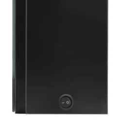vidaXL Badkamerkast met spiegel LED 50x13x70 cm glanzend zwart