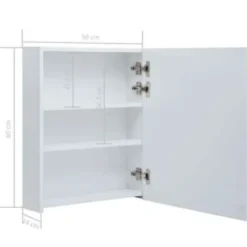 vidaXL - Badkamerkast - Wit - MDF