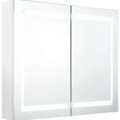 vidaXL - Badkamerkast - Wit - MDF